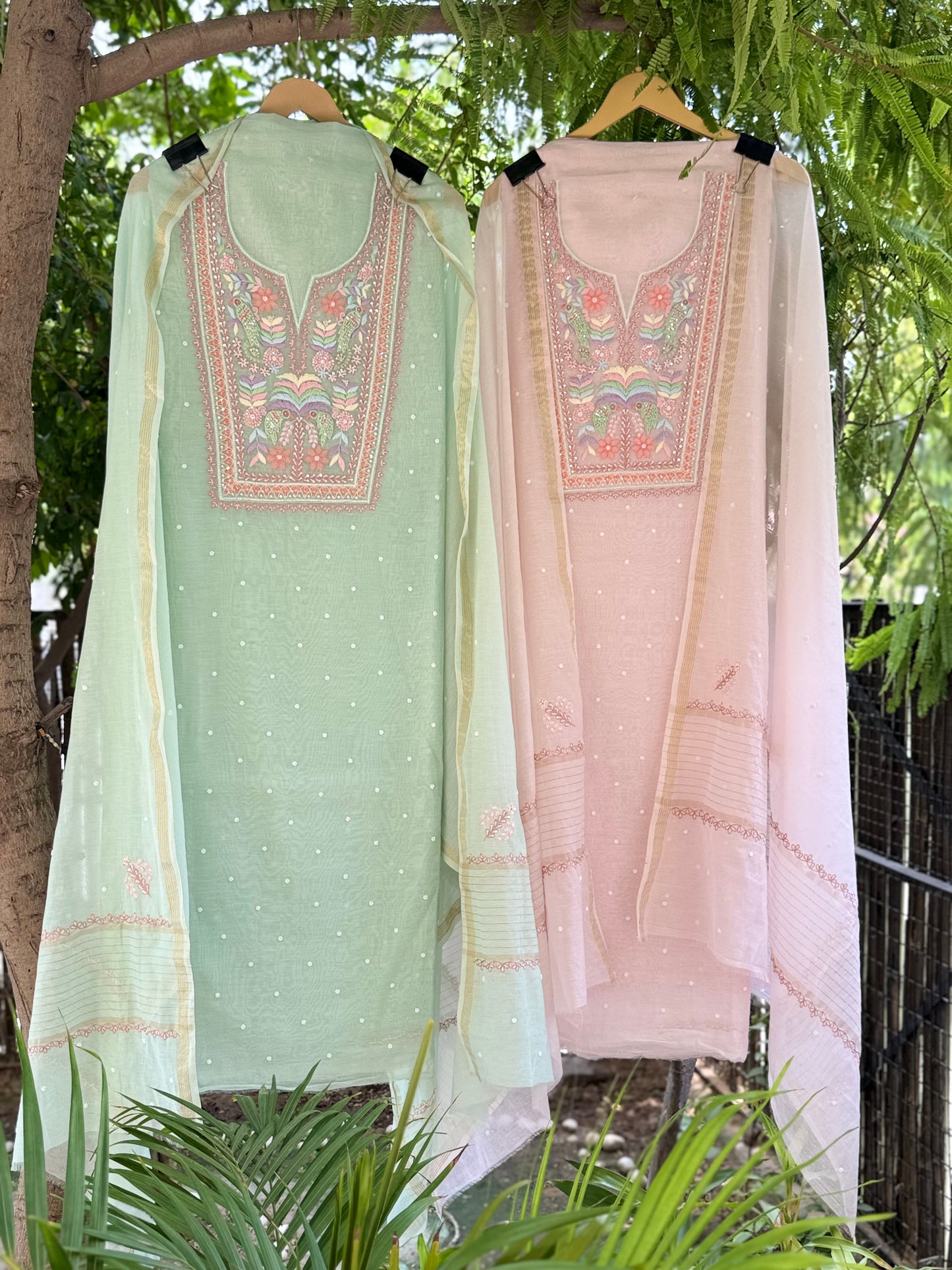Pure Mul Chikankari Hand Embroidery U00001B