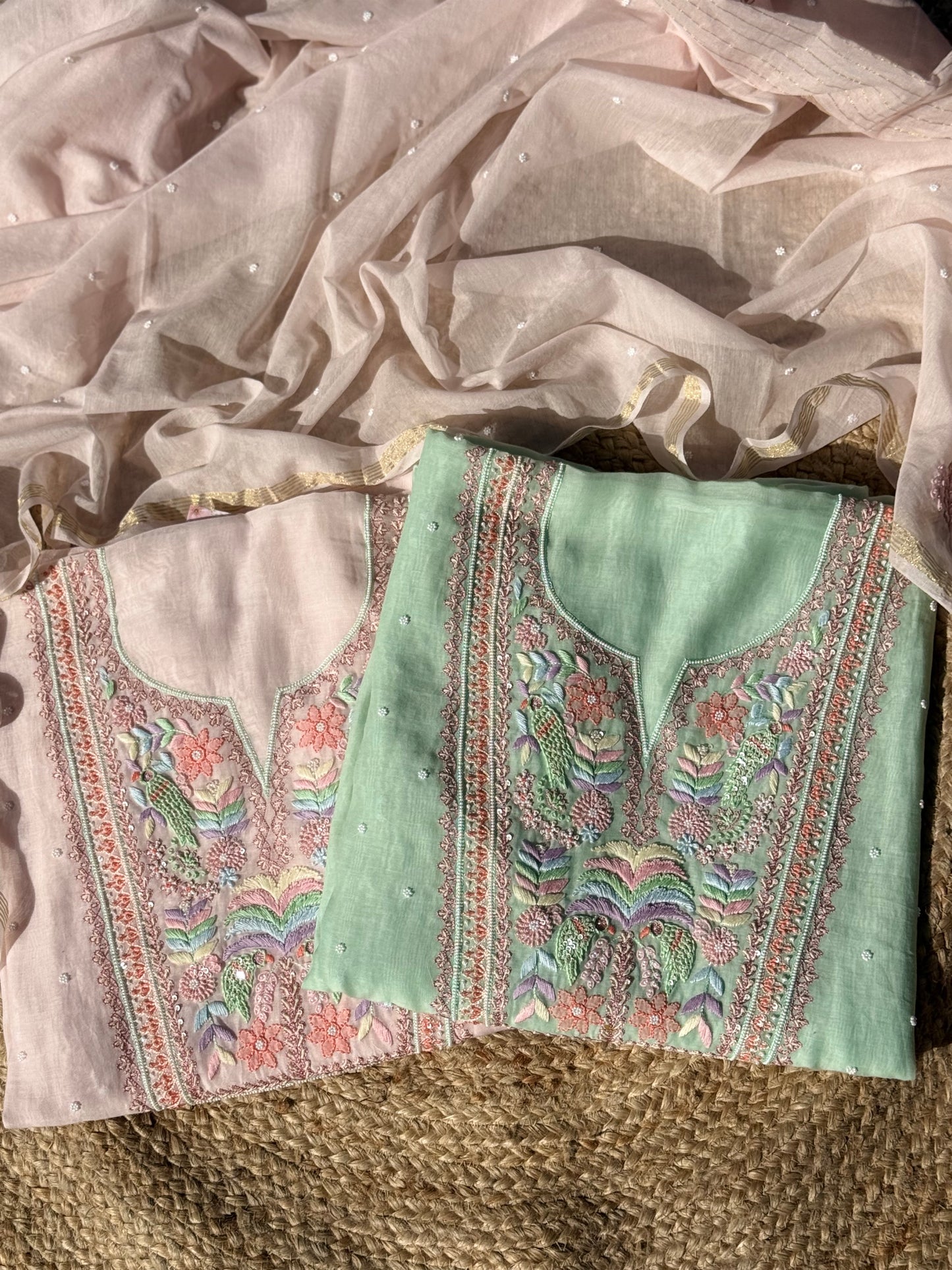 Pure Mul Chikankari Hand Embroidery U00001B