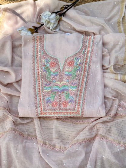 Pure Mul Chikankari Hand Embroidery U00001A